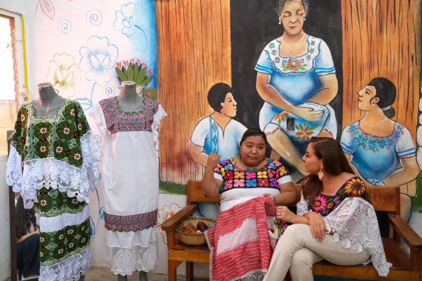 Mara Lezama reconoce a las y los artesanos mayas