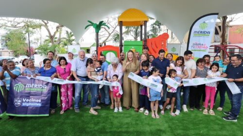 Mérida entrega el renovado parque de San Francisco Chuburná