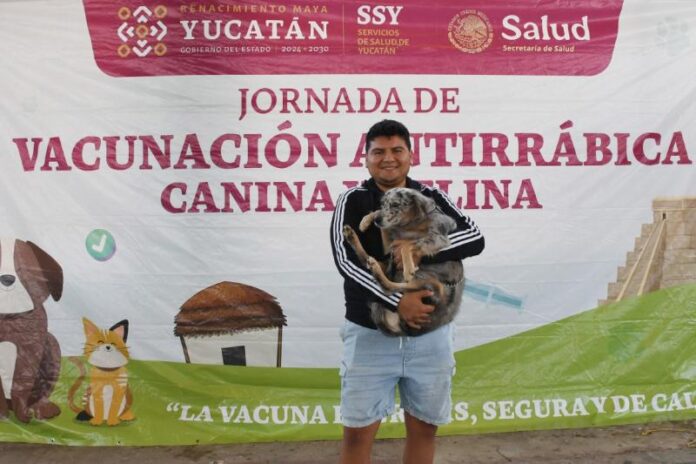 Ponen en marcha jornada de vacunación antirrábica en Yucatán