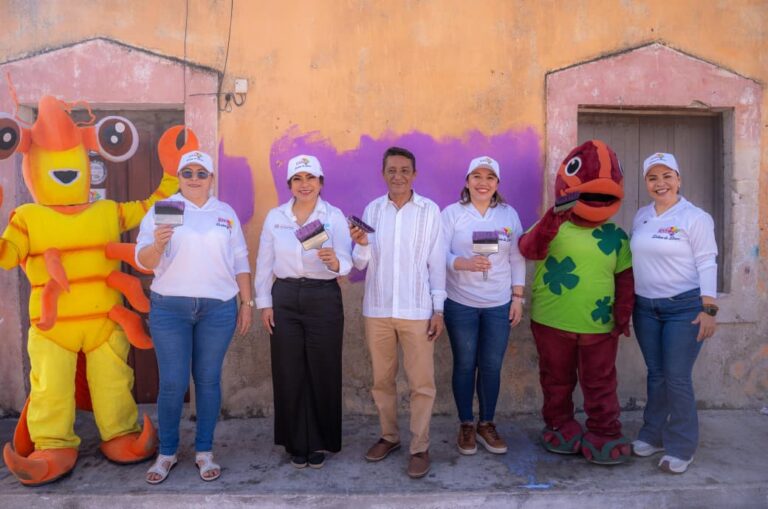 Programa “Pintemos Juntos“ llega a Dzilam de Bravo