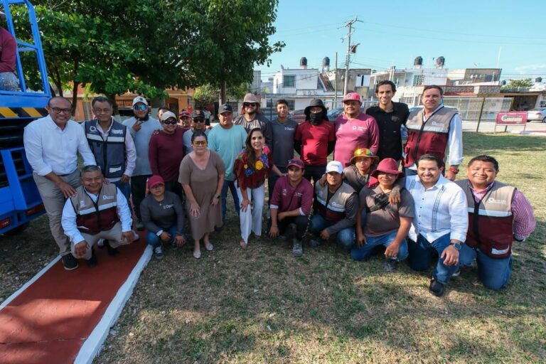Anuncia la rehabilitación del parque Los Almendros, en Chetumal