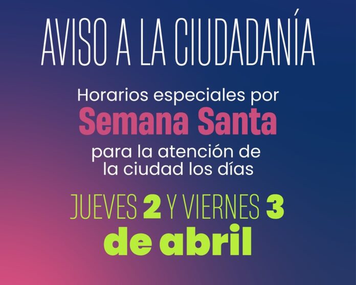 Ayuntamiento de Mérida ajustará sus servicios municipales por Semana Santa