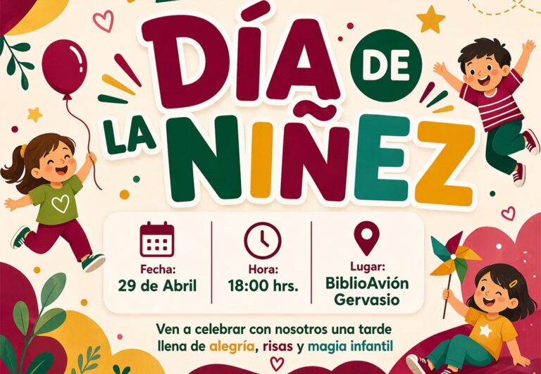 FPMC invita a celebrar el Día de la Niñez en el BiblioAvión Gervasio