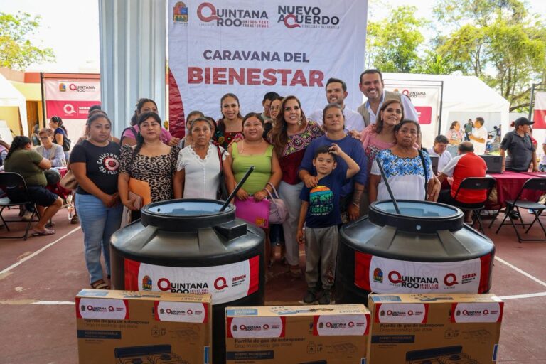 Caravanas del Bienestar acercan servicios y apoyos a familias de Carrillo Puerto