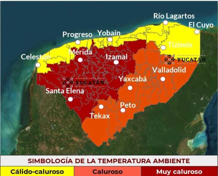 Prevén aumento gradual de temperaturas en Yucatán