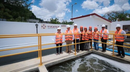 Rehabilitan la planta de tratamiento de aguas residuales en Mérida