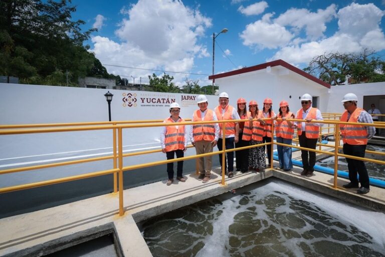 Rehabilitan la planta de tratamiento de aguas residuales en Mérida