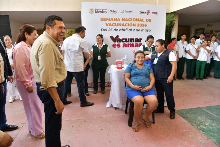 Tabasco da inicio a la Semana Nacional de Vacunación