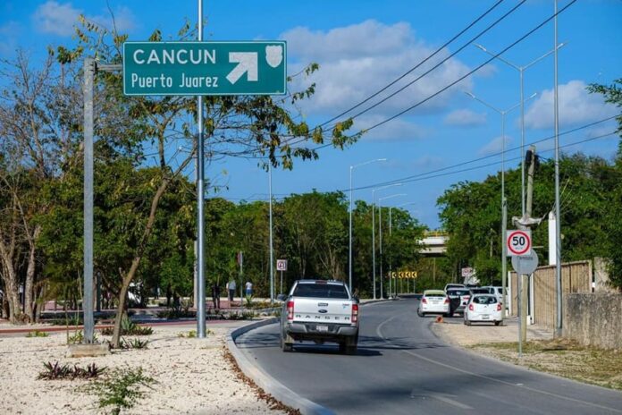 Transforman la entrada a Cancún con modernización de nodo vial