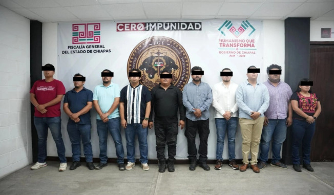 Detienen a 10 funcionarios en Chiapas por presunta tortura