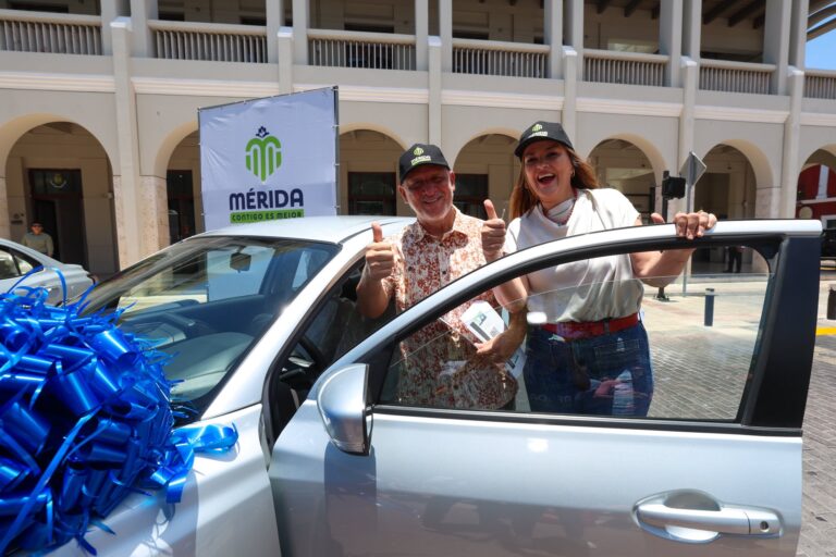 Entregan premios del sorteo “Gana Mérida Ganas Tú 2026”