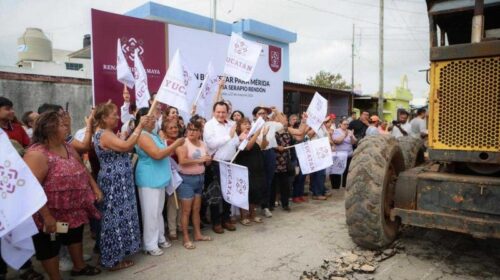 Inician rescate de calles en Serapio Rendón