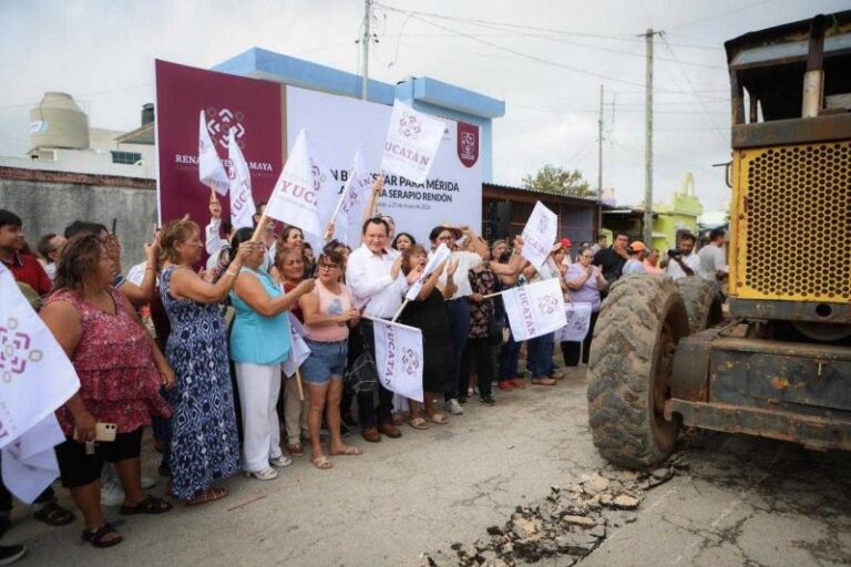 Inician rescate de calles en Serapio Rendón