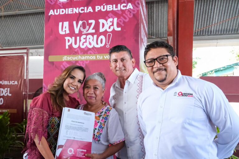 Mara Lezama celebra audiencia pública “La Voz del Pueblo” en Bacalar