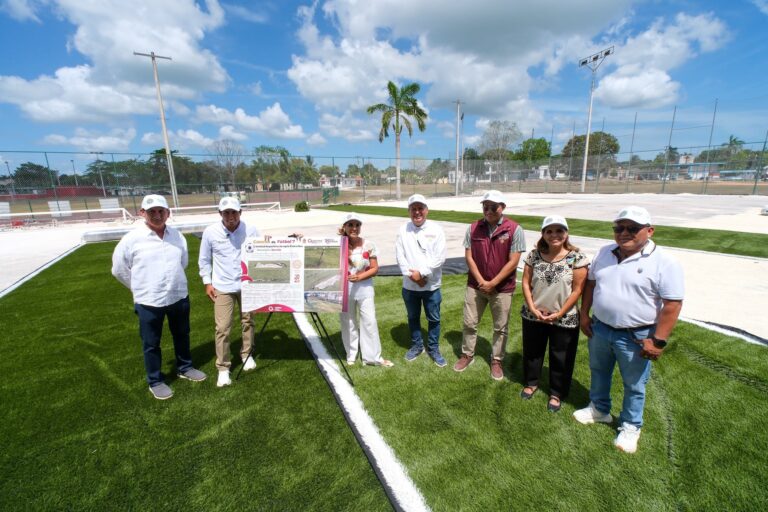 Mara Lezama impulsa nuevos espacios deportivos en Bacalar