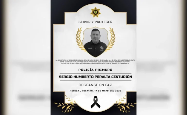 Policía estatal muere por golpe de calor durante operativo en Maxcanú
