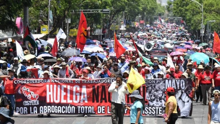 Amenaza CNTE con megamarcha en CDMX el 15 de mayo: advierten bloqueos y posible paro nacional
