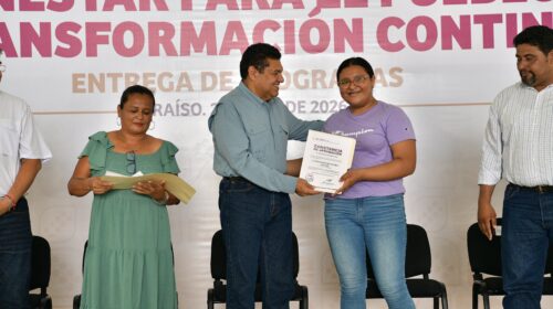 Javier May integra a 4 mil 700 tabasqueños a los programas sociales de Bienestar
