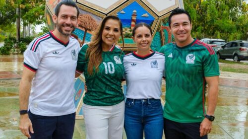 Mara Lezama a vivir la fiesta mundialista en los Fut Fest del Caribe Mexicano