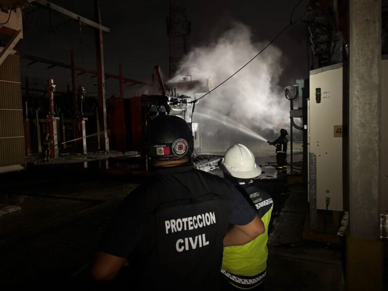 Restablecen servicio eléctrico en Cancún tras incendio en subestación de la CFE