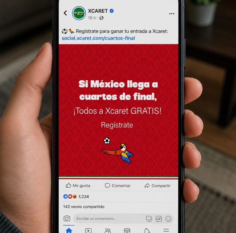 Xcaret regalará entradas si México clasifica a cuartos de final en el Mundial 2026
