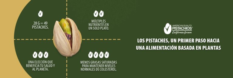 Los pistaches, un primer paso hacia una alimentación basada en plantas