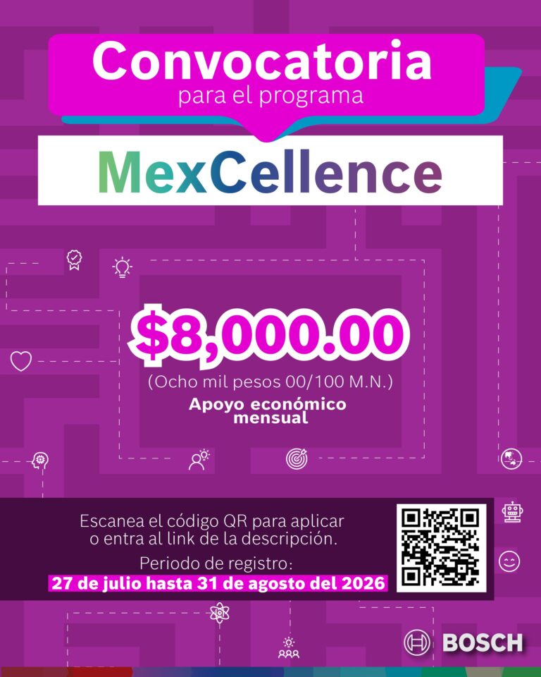 Fundación Robert Bosch México invierte en el talento mexicano con becas MexCellence 2026