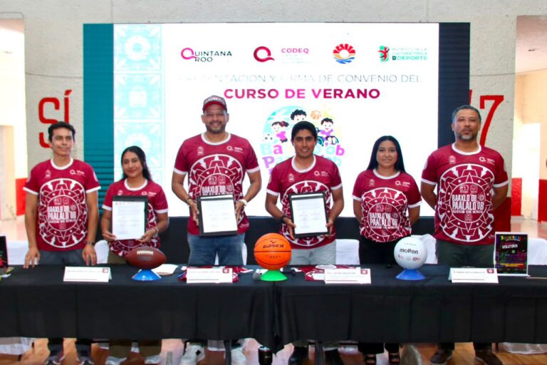 Alianza deportiva en Quintana Roo: Lanzan el curso de verano “Baaxlo’ob Paalalo’ob 2026”