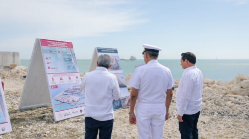 Arranca construcción de la nueva plataforma del Puerto de Altura de Progreso, Yucatán