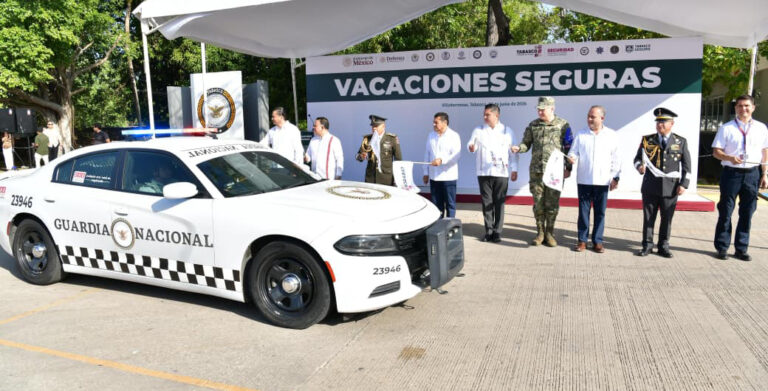 Arranca operativo “Vacaciones Seguras” con más de 2 mil elementos en Tabasco