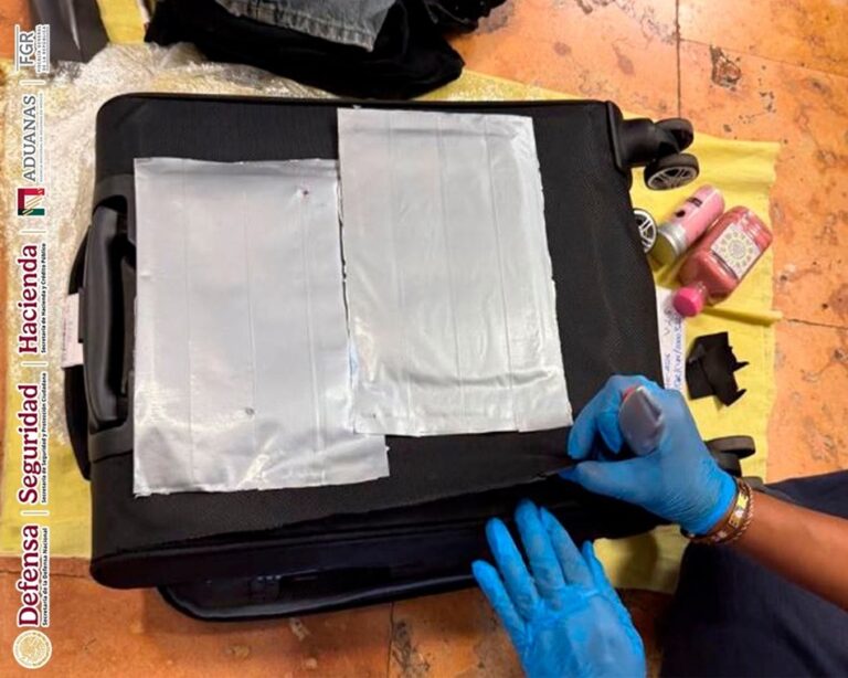 Frenan tráfico de droga: Aseguran cargamento de ketamina en el aeropuerto de Cancún
