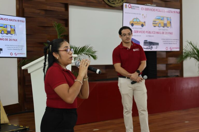Capacitan a choferes de Playa del Carmen contra la violencia hacia las mujeres