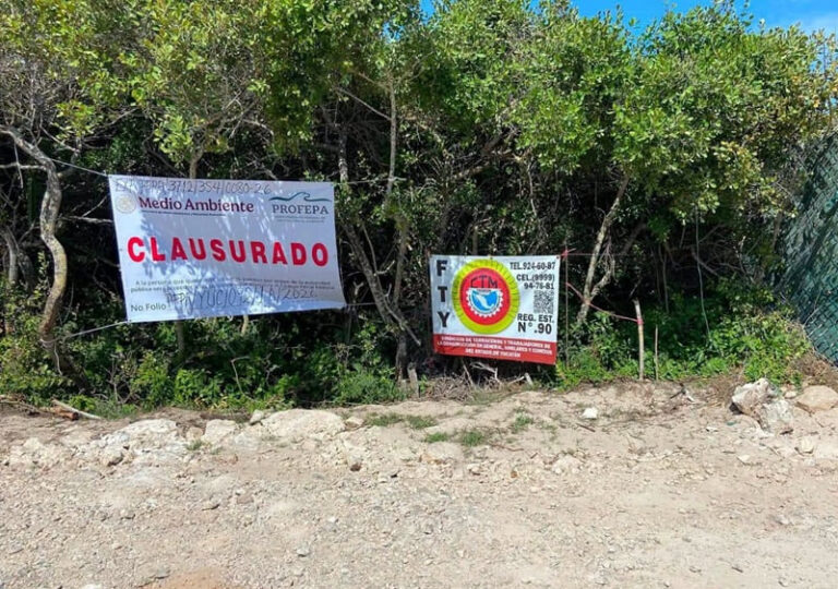 Clausuran obras del proyecto inmobiliario “Las Dunas” en Chuburná Puerto