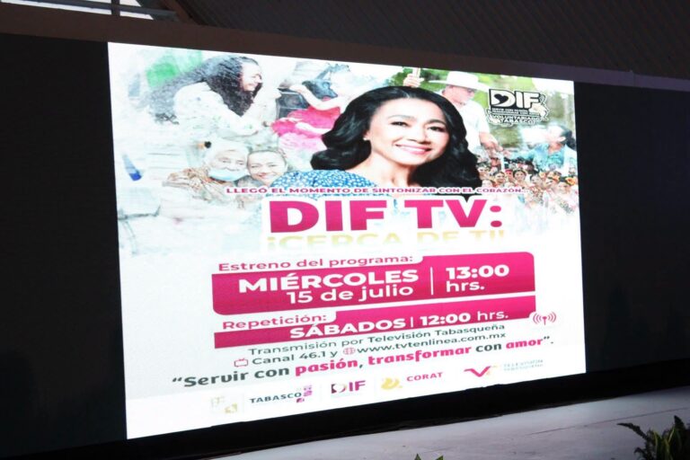 DIF Tabasco lanza el programa “DIF TV ¡Cerca de Ti!” para difundir apoyos sociales