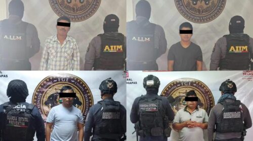 Detienen a cuatro presuntos implicados en agresión sexual contra un menor en Chiapas
