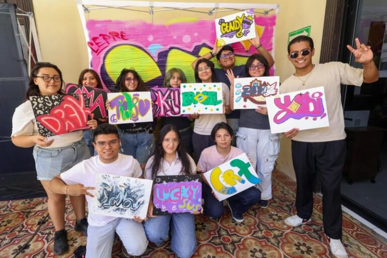 Fomentan el arte urbano y la prevención social en Yucatán con el taller “Letras urbanas”