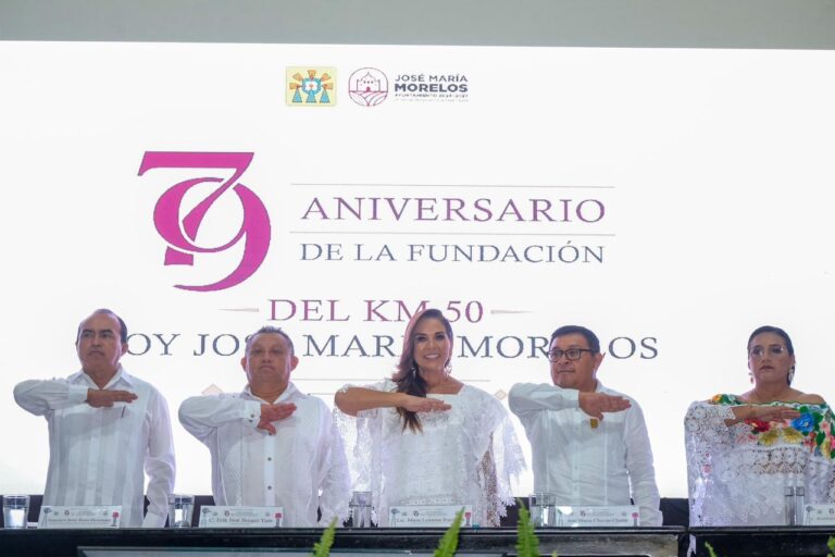 Mara Lezama encabeza el 79 aniversario de José María Morelos