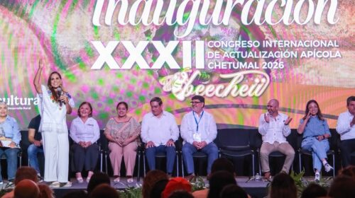 Mara Lezama inaugura el 32° Congreso Internacional de Actualización Apícola en Chetumal