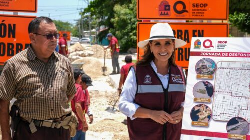 Mara Lezama invierte 5.5 mdp para reparar desfondes en ocho colonias de Chetumal