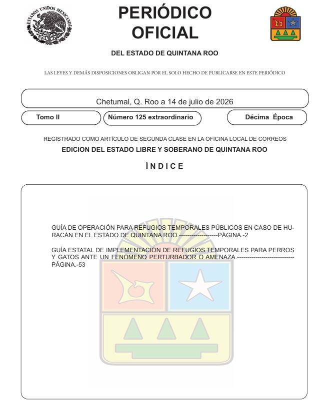 Quintana Roo publica guía pionera para habilitar refugios de perros y gatos ante desastres naturales