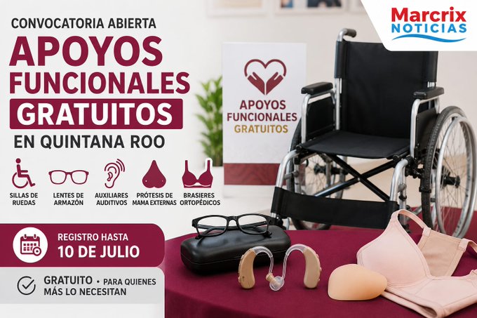 Quintana Roo entregará más de 3 mil aparatos médicos y prótesis; el registro cierra el 10 de julio