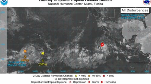 Se forma la tormenta tropical ‘Elida’ en el Pacífico