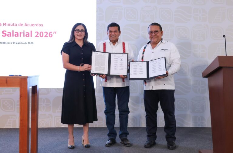 Acuerdan alza salarial para la burocracia estatal en Tabasco