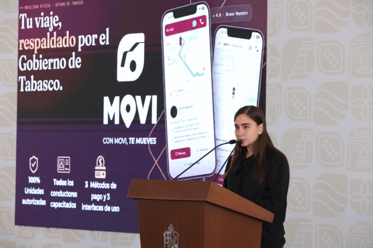 Movi App, la plataforma oficial para el servicio de taxis en Tabasco