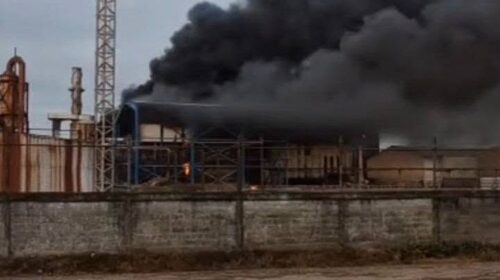 incendio en el Ingenio Azucarero Santa Rosalía