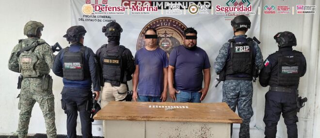 Caen 57 personas en Chiapas tras operativo conjunto; 34 estarían ligadas a ataque en Tuxtla Gutiérrez