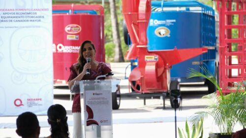 Mara Lezama equipa al sector ganadero de Quintana Roo con maquinaria e insumos genéticos