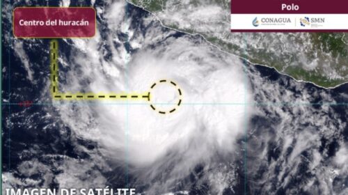 ‘Polo‘ escala a huracán categoría 1 frente a las costas de Guerrero y Colima
