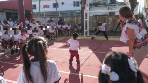 Entregan domo escolar en Cozumel