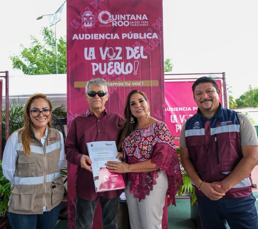Mara Lezama encabeza audiencia "La Voz del Pueblo" cerca de Chetumal